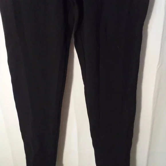 Shape FX Leggings Women L Straight Skinny Active Athletic Cropped Black - Picture 5 of 13